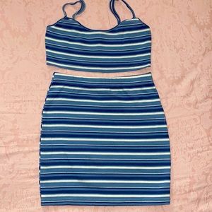 SHEIN Stripped Two Piece